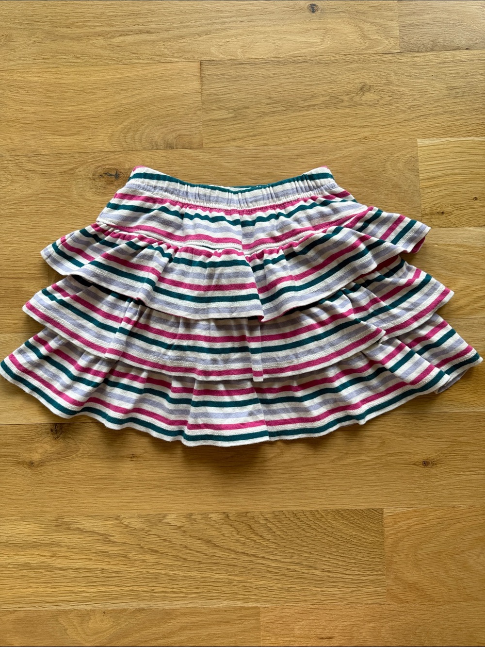 Hanna Andersson Girls Striped Tiered Skort